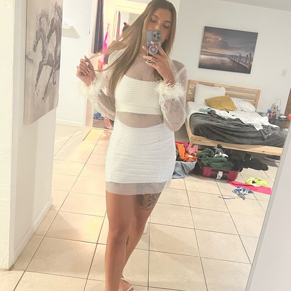 12th Tribe Mesh Mini Dress - Picture 4 of 6